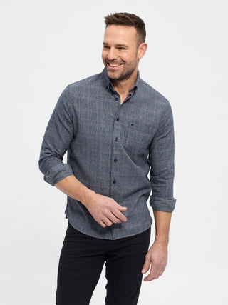 REDGREEN Anker Shirt 3692 Dark Navy Pattern