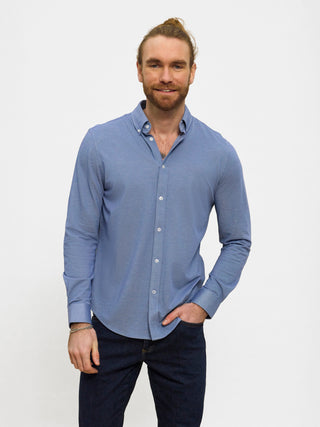 REDGREEN Aron Shirt 4692 Dark Navy Melange