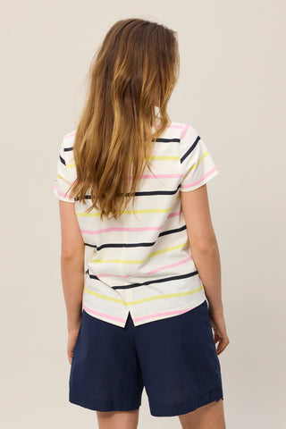 REDGREEN WOMAN Chris T-shirt Short Sleeve Tee 141 Rose Stripe