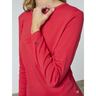 REDGREEN WOMAN Cilja T-shirt Long Sleeve Tee 047 Dark Red