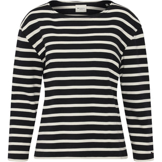 REDGREEN WOMAN Claudia T-shirt Long Sleeve Tee 199 Black Stripe