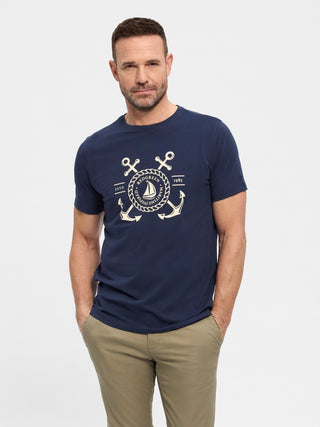 REDGREEN Con T-shirt 0682 NAVY