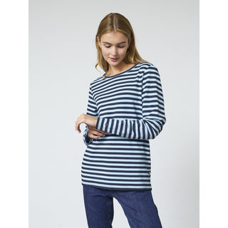 REDGREEN WOMAN Fie Long Sleeve T-shirt Long Sleeve Tee 164 Mid Blue Stripe