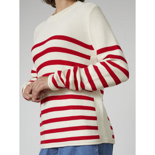 REDGREEN WOMAN Kathrine Knit 144 Red Stripe