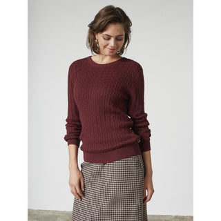 REDGREEN WOMAN Susan Cable Knit Knit Bordeaux