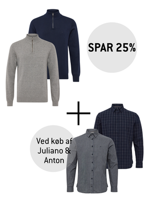 Spar 25% ved køb af 1 Anton & 1 Juliano