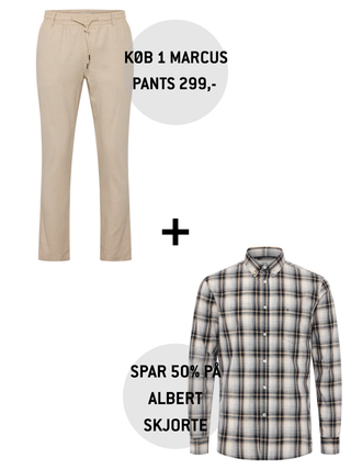 Køb 1 par Marcus Pants og spar 50% på Albert skjorten (Nu: 199,-)