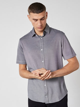 REDGREEN AMOS PIQUE SHIRT SS Shirt 4682 Navy Melange