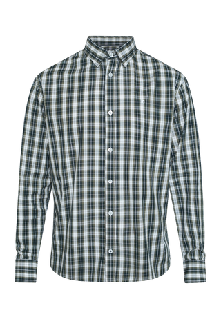 REDGREEN ANTON CHECKED SHIRT LS (POPLIN) Shirt 2792 Dark Green Check