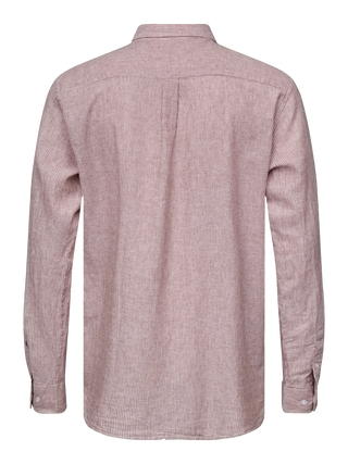 REDGREEN ANTON SHIRT LS Shirt 1281 Mid Brown stripe