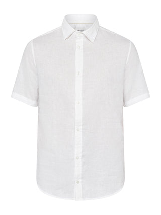 REDGREEN ASGER LINEN SHIRT SS Shirt 0100 White 11-4001 TCX