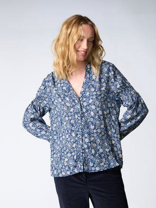 REDGREEN WOMAN Alannis Dresses / Shirts 368 Navy Pattern