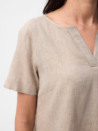 REDGREEN WOMAN Alexia Shirt Dresses / Shirts 422 Ligth Sand Melange
