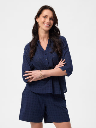 REDGREEN WOMAN Amia Blouse 068 Navy