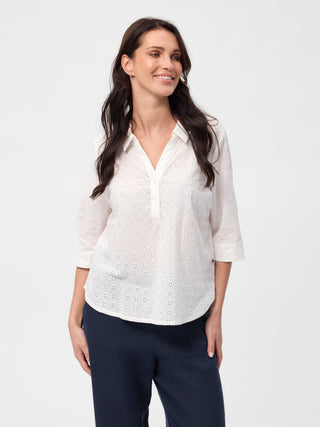 REDGREEN WOMAN Amia Blouse Hvid