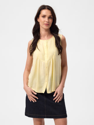 REDGREEN WOMAN Amora Shirts 030 Yellow Pastel