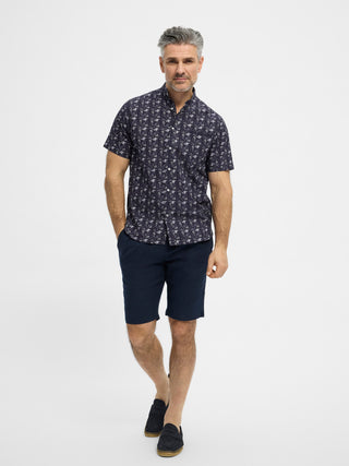 REDGREEN Angelo Shirt 3692 Dark Navy Pattern