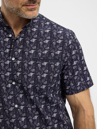 REDGREEN Angelo Shirt 3692 Dark Navy Pattern