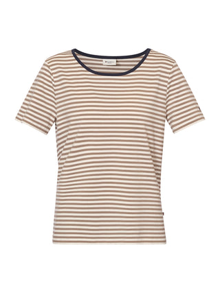 REDGREEN WOMAN Cecilie Tee Polo 185 Plum Stripe