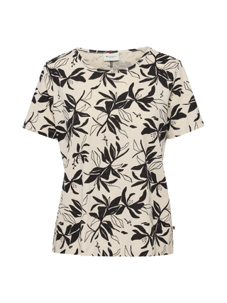 REDGREEN WOMAN Celina Short Sleeve Tee 321 Ecru Pattern