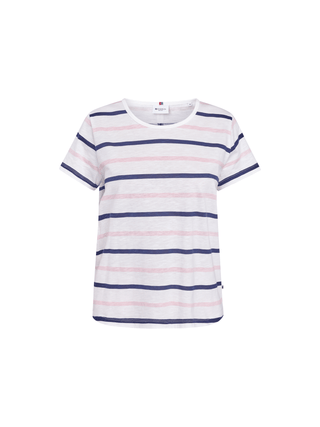 REDGREEN WOMAN Chris T-shirt Short Sleeve Tee 145 Pink Stripe