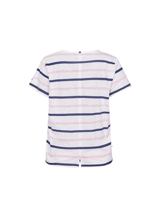 REDGREEN WOMAN Chris T-shirt Short Sleeve Tee 145 Pink Stripe