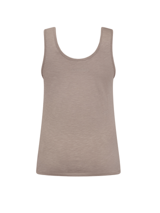 REDGREEN WOMAN Citta solid Short Sleeve Tee 025 Dark Sand