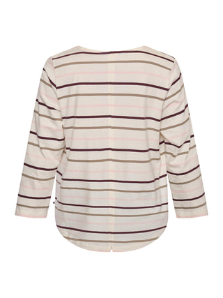 REDGREEN WOMAN Croco T-shirt Short Sleeve Tee 141 Rose Stripe