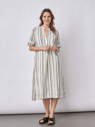 REDGREEN WOMAN Delaney Dresses / Shirts 173 Light Green Stripe