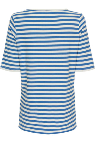 REDGREEN WOMAN Hedy Short Sleeve T-shirt Short Sleeve Tee 163 Blue Stripe