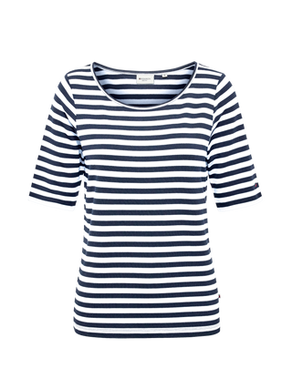 REDGREEN WOMAN Hedy Short Sleeve T-shirt Short Sleeve Tee 168 Navy Stripe