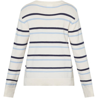 REDGREEN WOMAN Jetta Knit 164 Mid Blue Stripe
