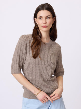 REDGREEN WOMAN Judith Knit 424 Mid Sand Melange