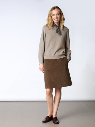 REDGREEN WOMAN Kisser Knit 425 Dark Sand Melange