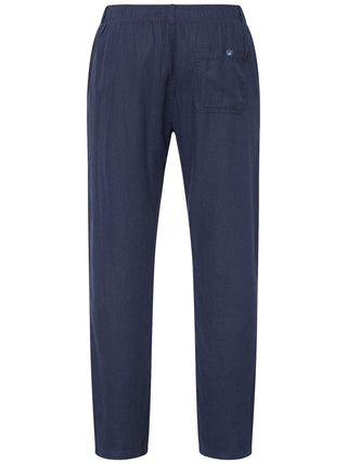 REDGREEN MARCUS LINEN PANTS Pants 0682 NAVY