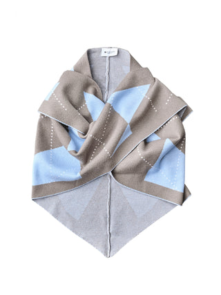 REDGREEN WOMAN Rihanna Scarf 363 Blue Pattern