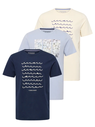 Carius - 3-pack i maritime farver
