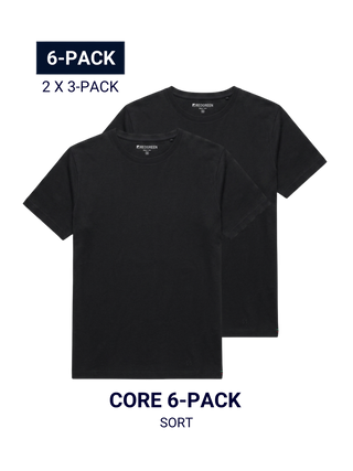 Core 6-pack T-shirt - Black
