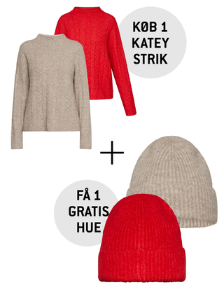 Køb 1 Katey strik - Få 1 GRATIS Ramona hue (værdi 399,-)