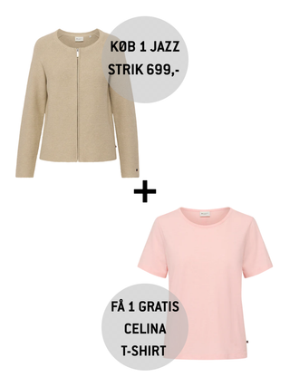 Køb 1 Jazz strik og få 1 Celina t-shirt GRATIS (værdi: 349,-)